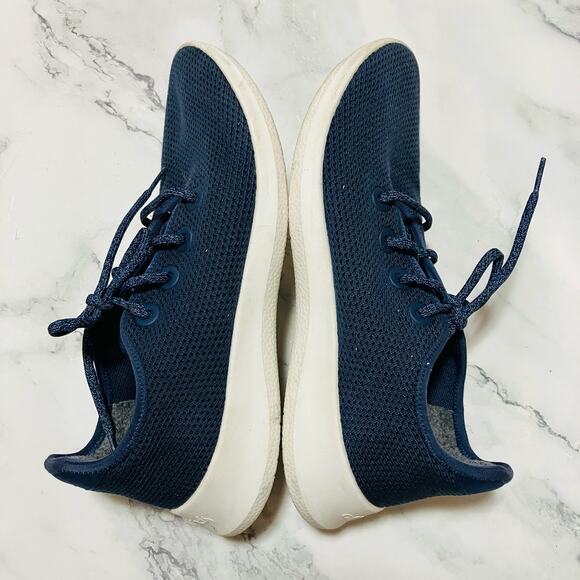 Allbirds Sneakers Mens 10 Blue Tree Runners Weave Walking Everyday Shoes - Picture 7 of 9